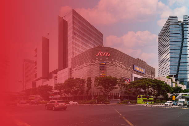 Jem, Singapore's third-largest suburban shopping center enhance the shopping experience for its visitors.