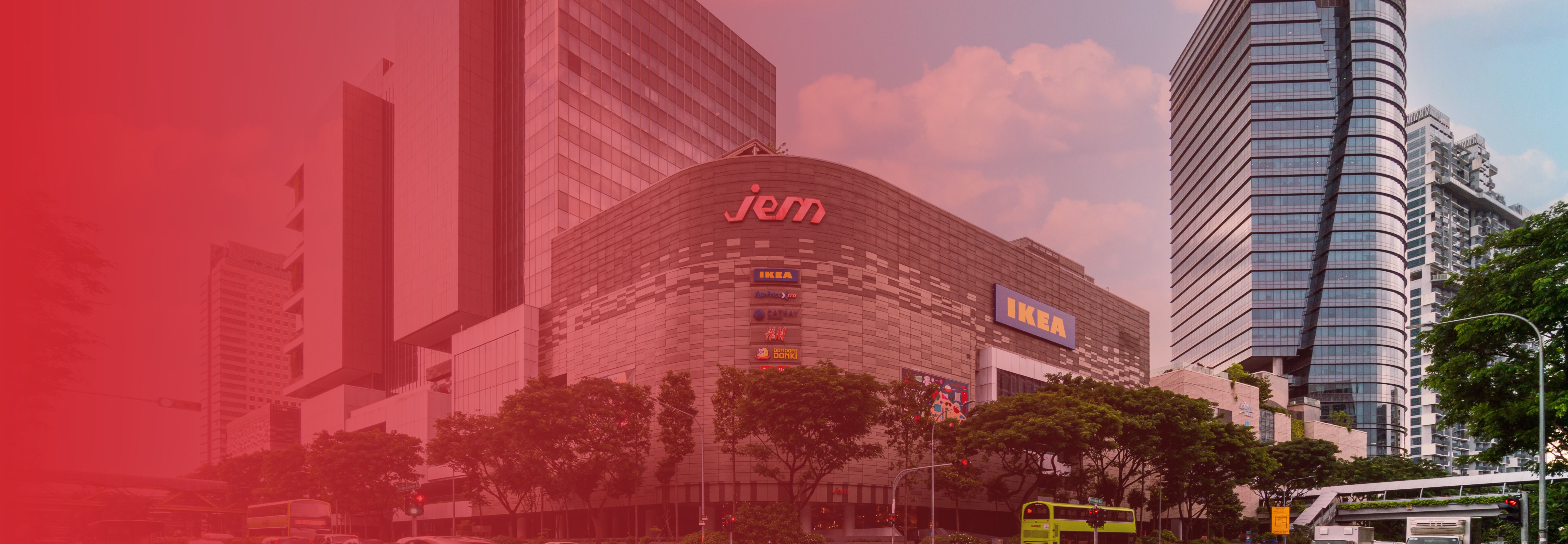 Jem, Singapore's third-largest suburban shopping center enhance the shopping experience for its visitors.