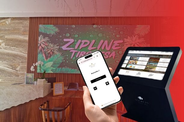 Señalización digital para hoteles con kiosco interactivo y guía móvil en el teléfono